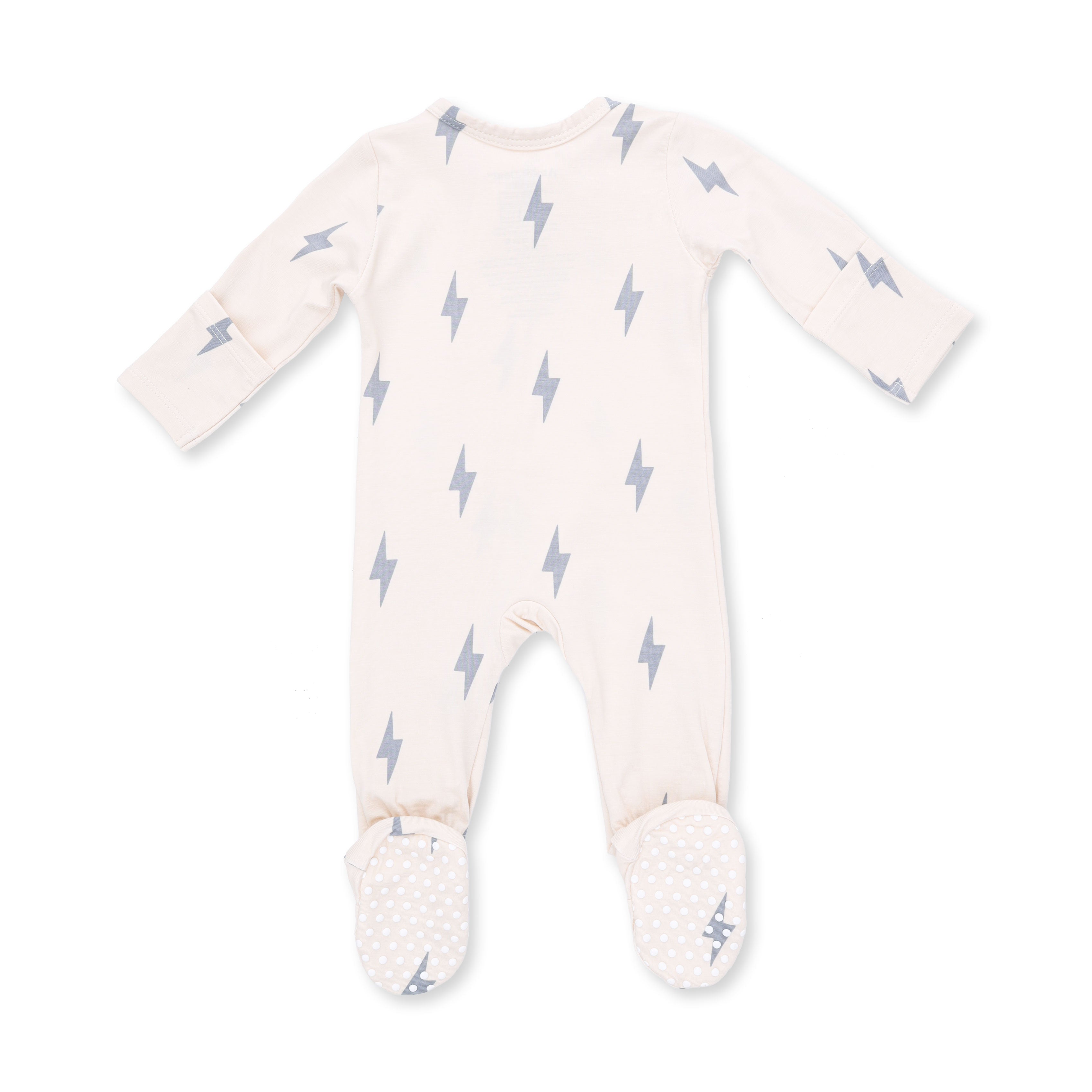 Lightning Bolt Viscose - 2 Way Zipper Footie