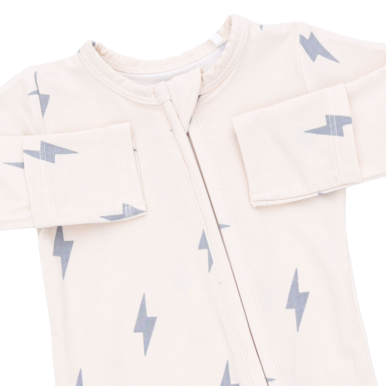Lightning Bolt Viscose - 2 Way Zipper Footie