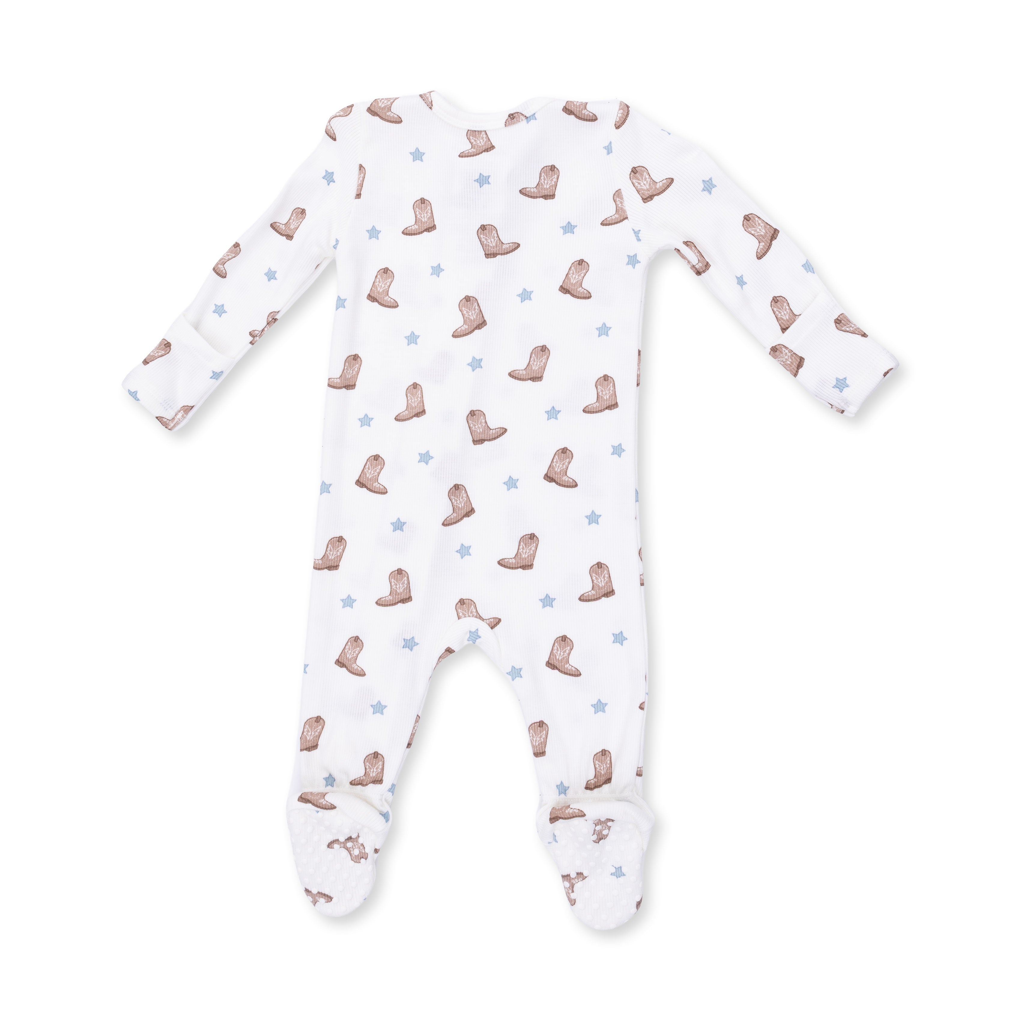 Mini Cowboy Boots - 2 Way Zipper Footie