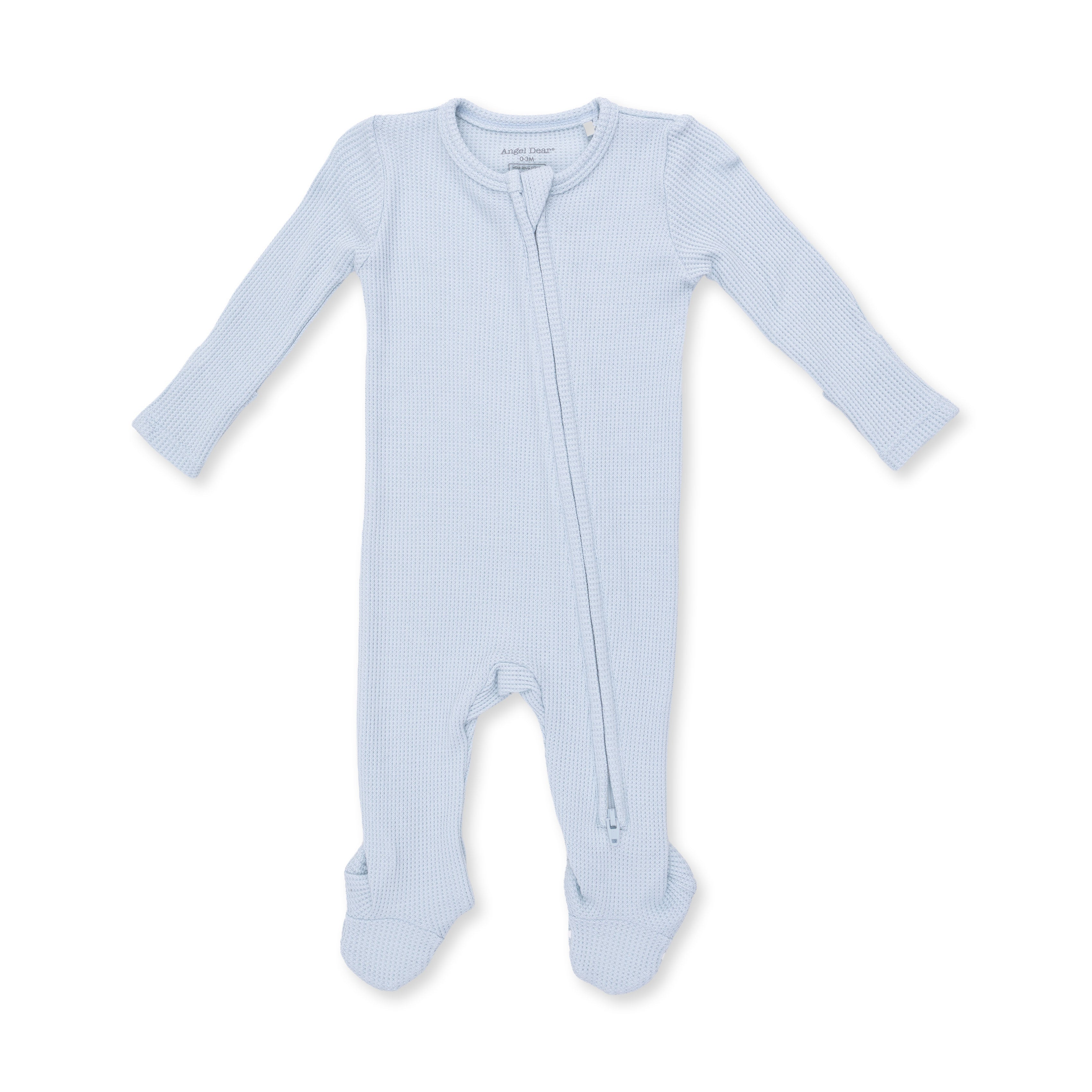 Solid Baby Blue - 2 Way Zipper Footie