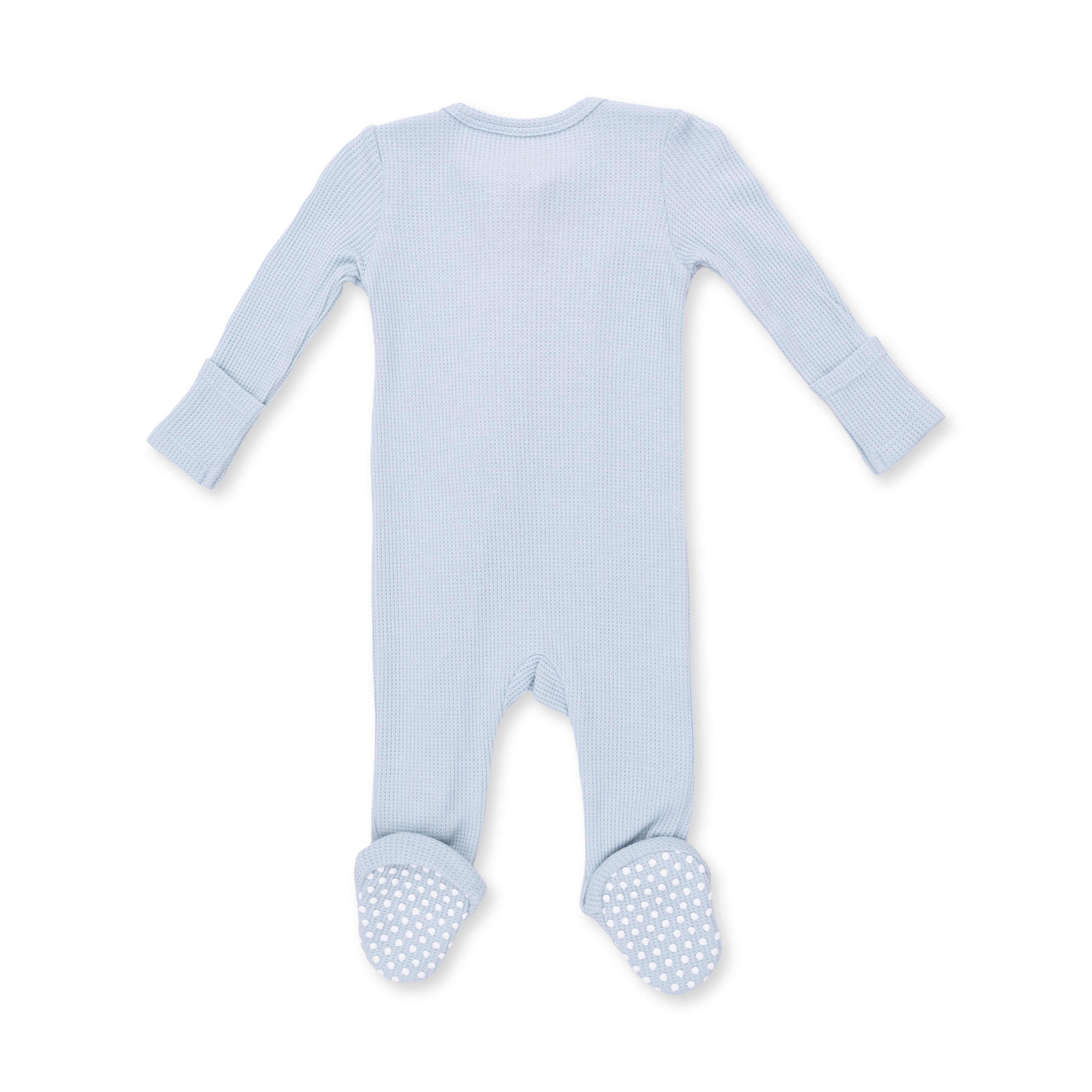 Solid Baby Blue - 2 Way Zipper Footie