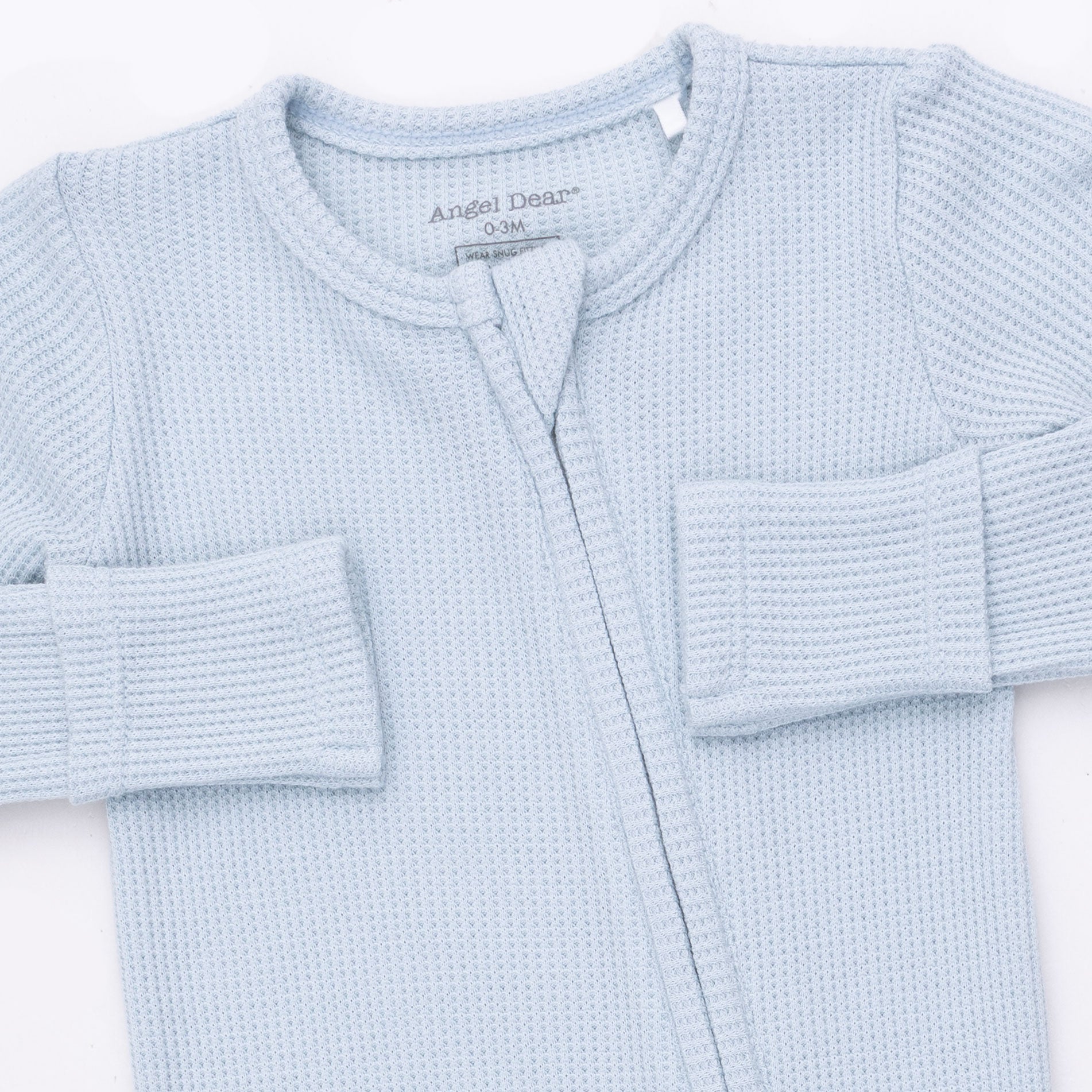 Solid Baby Blue - 2 Way Zipper Footie