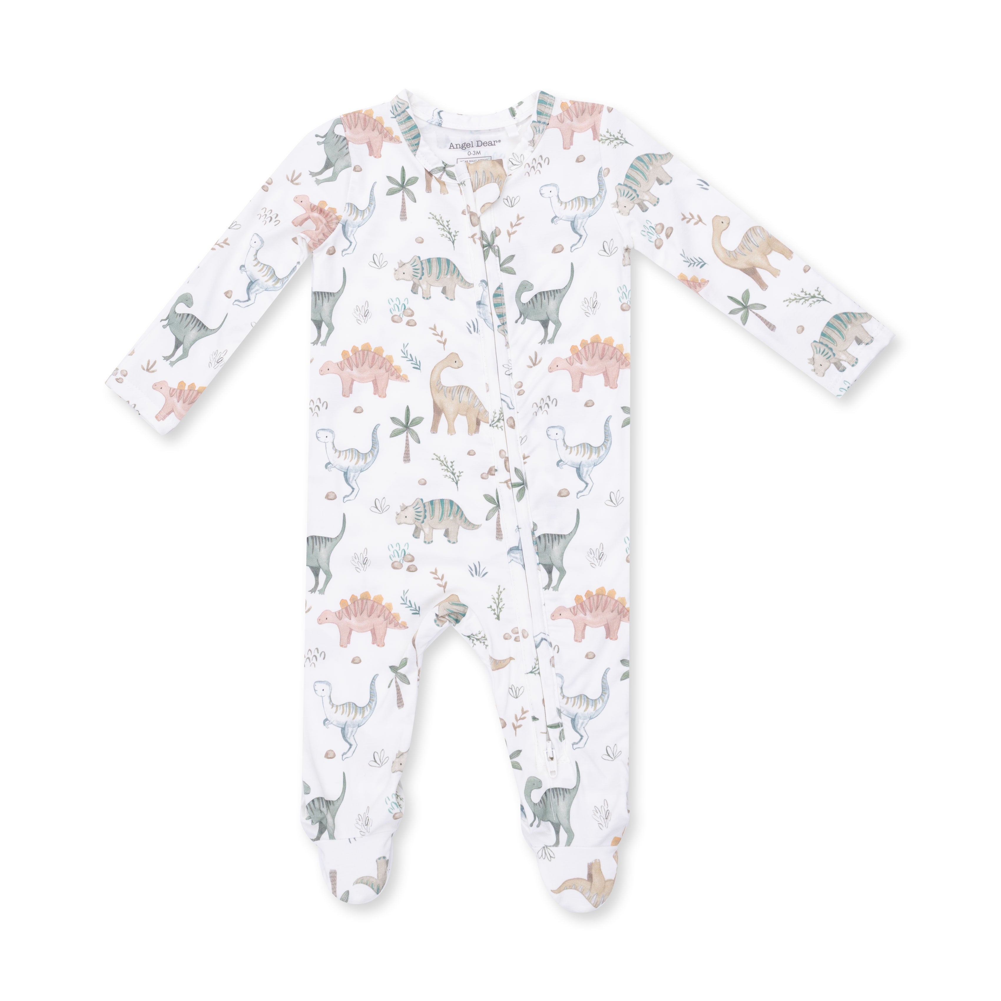 Sweet Baby Dinos - 2 Way Zipper Footie
