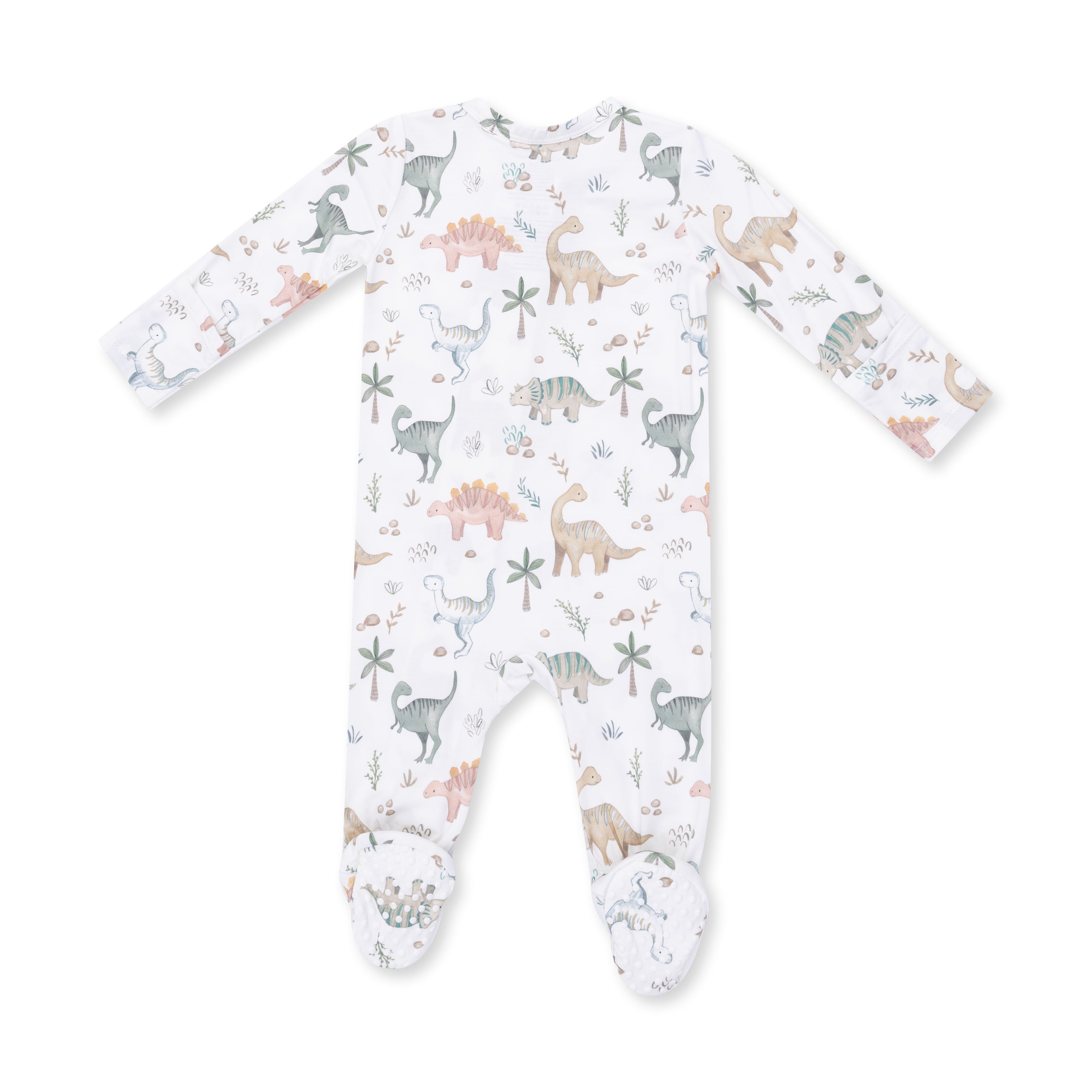 Sweet Baby Dinos - 2 Way Zipper Footie