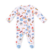 Vintage Ski Patches - 2 Way Zipper Footie