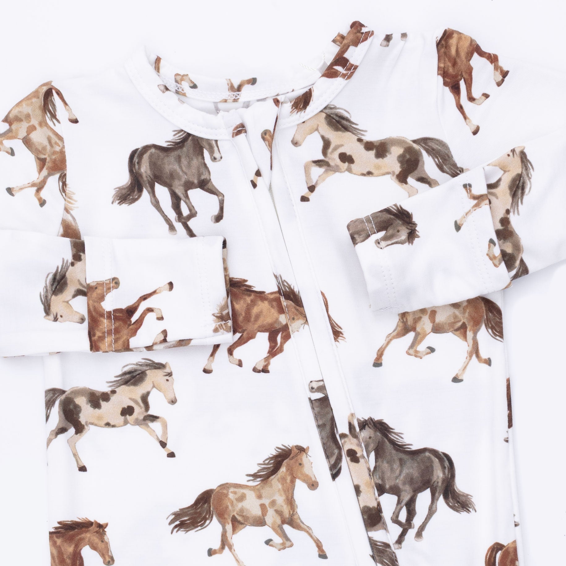 Wild Horses - 2 Way Zipper Footie