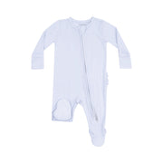 Arctic Ice - 2 Way Zipper Ruffle Back Footie