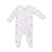 Enchanted Woodland - 2 Way Ruffle Back Zipper Footie