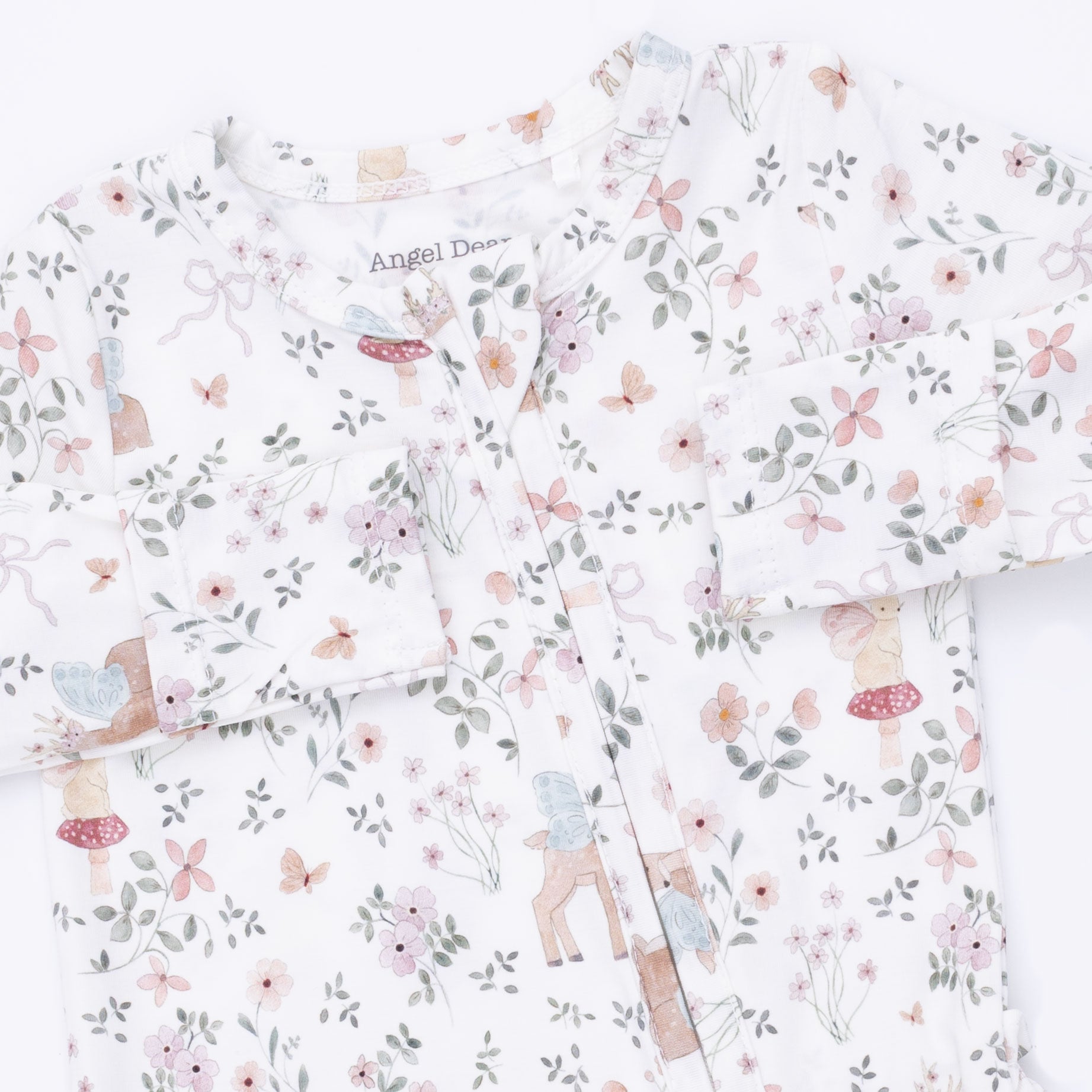 Enchanted Woodland - 2 Way Ruffle Back Zipper Footie