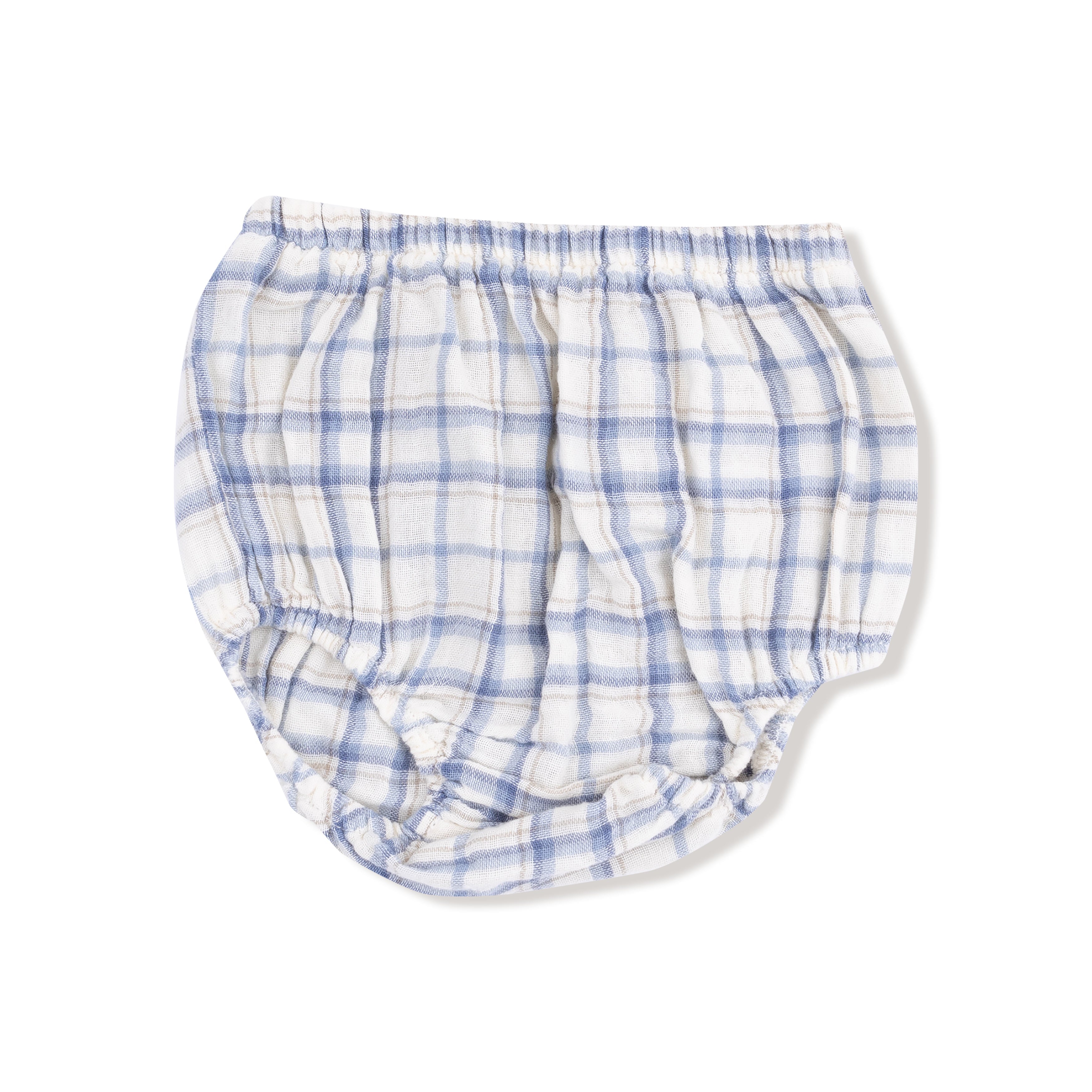 Blue Plaid - Long Sleeve Dress and Bloomer (2T to 4T Dress Only)