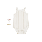 The Printed Tank Onesie - Mist Stripe