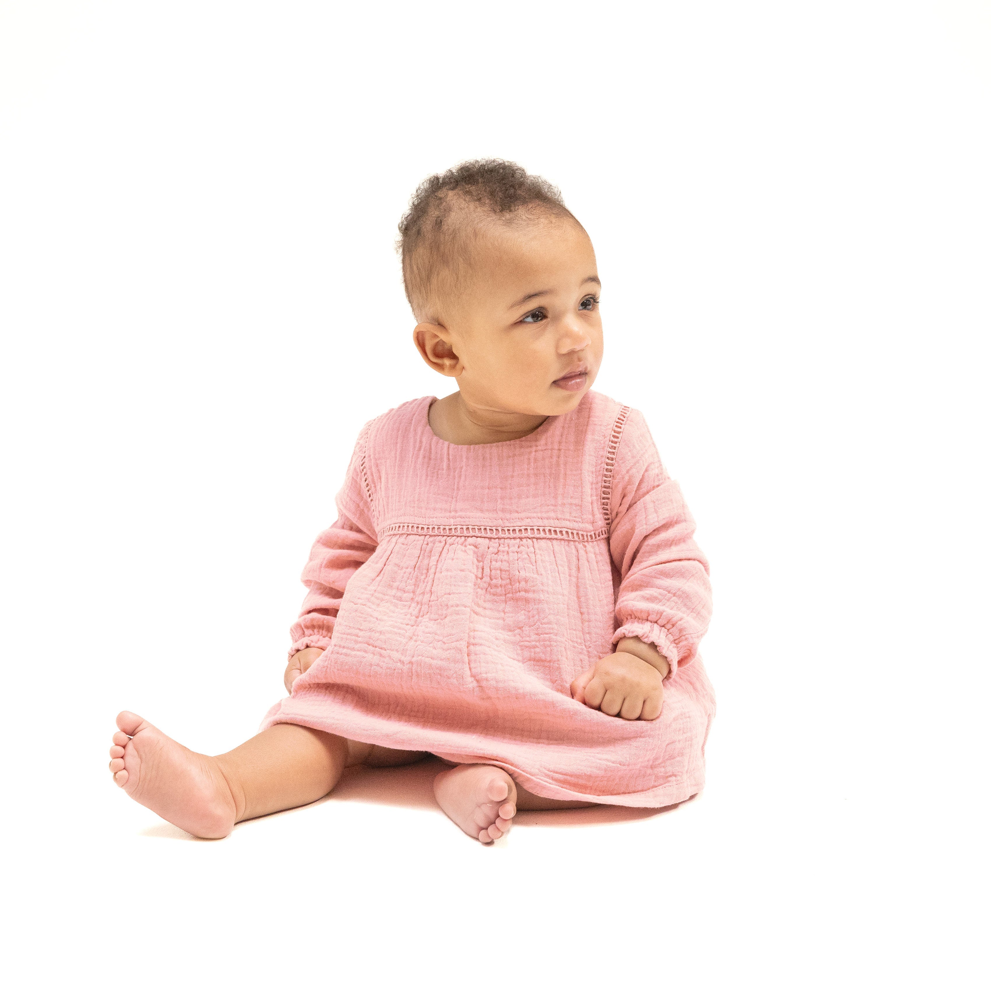 Rose Elegance - Puffed Long Sleeve Bubble with Skirt