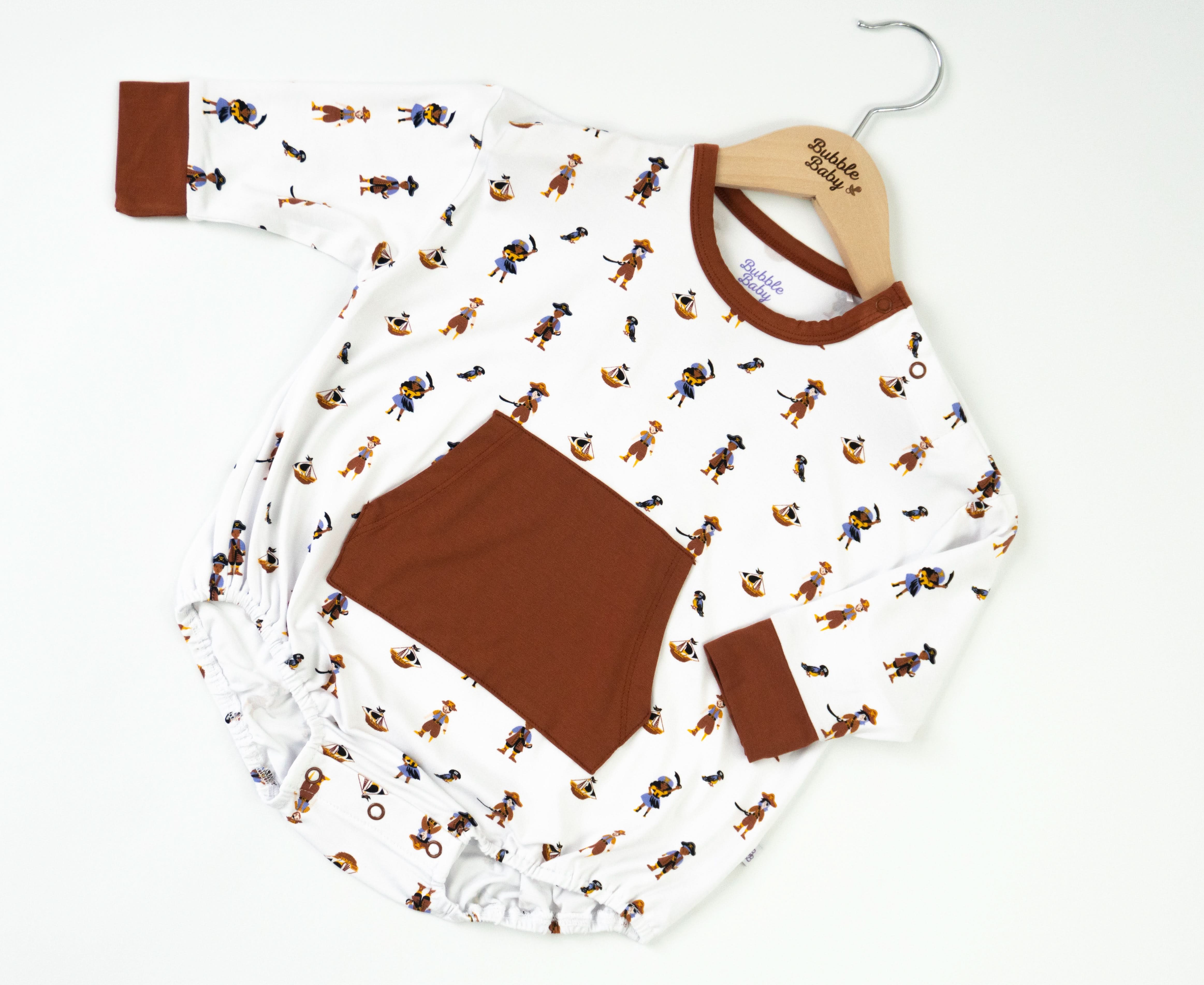 Pirate | Long Sleeve Bubble Romper