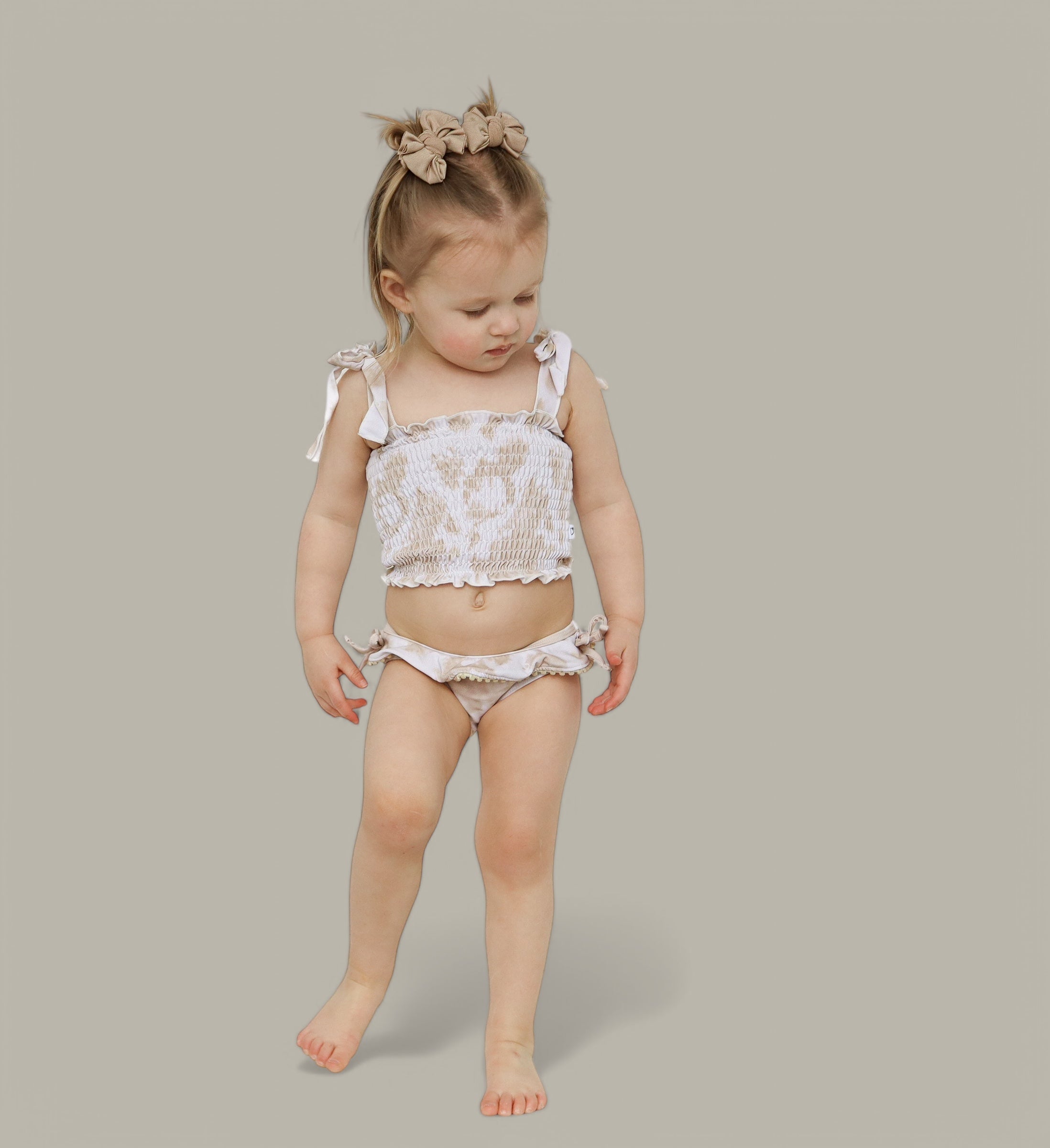 SANDY SHORES DREAM SMOCKED TWO PIECE SWIM SUIT