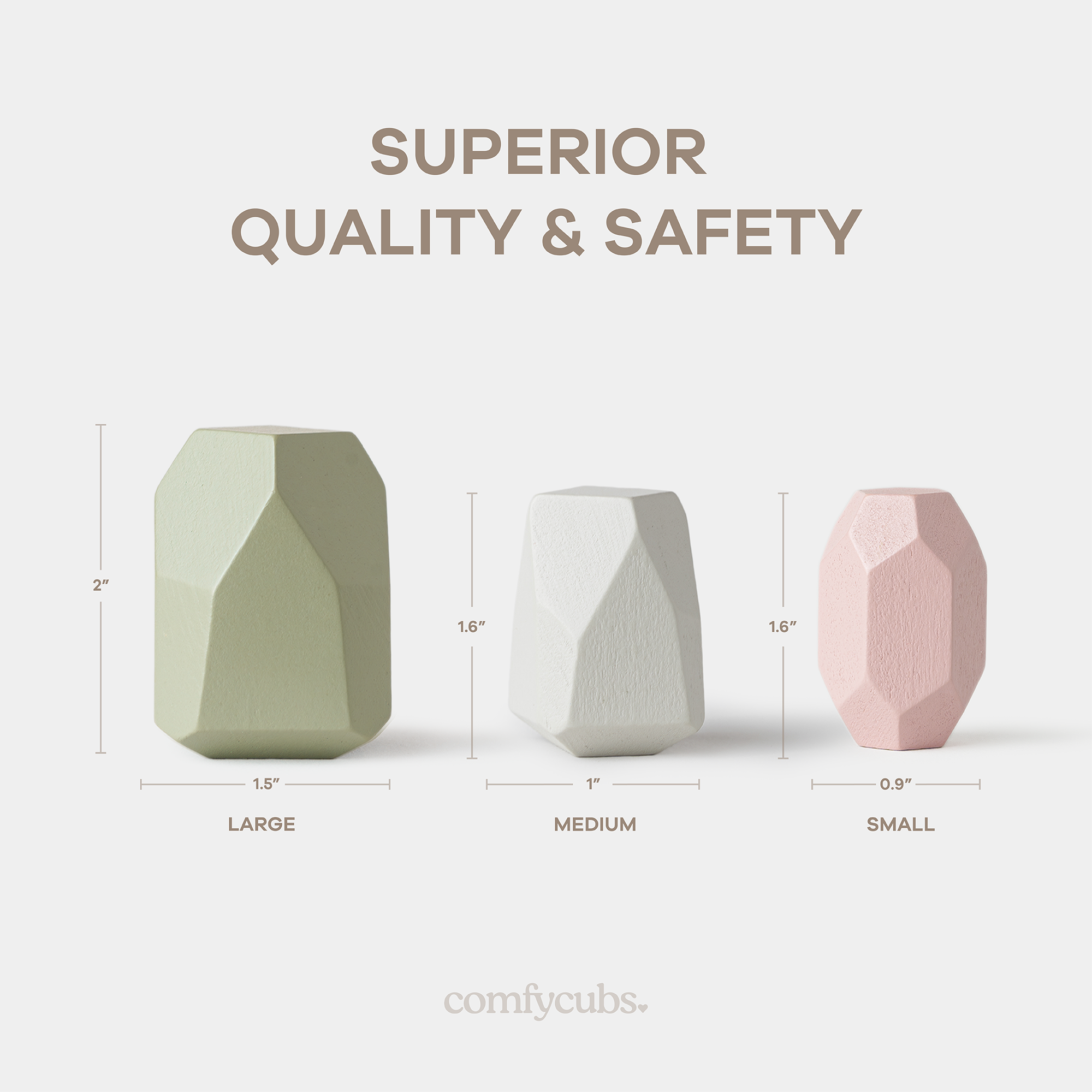 Stacking Blocks for Toddlers in Neutral Pack