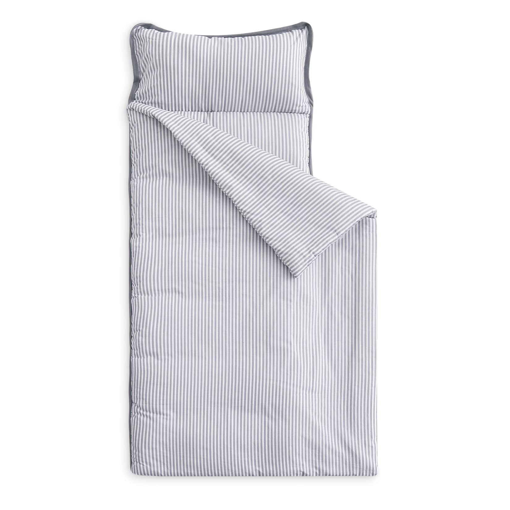 Extra Long Nap Mat with Removable Pillow for Kids Toddler Boys