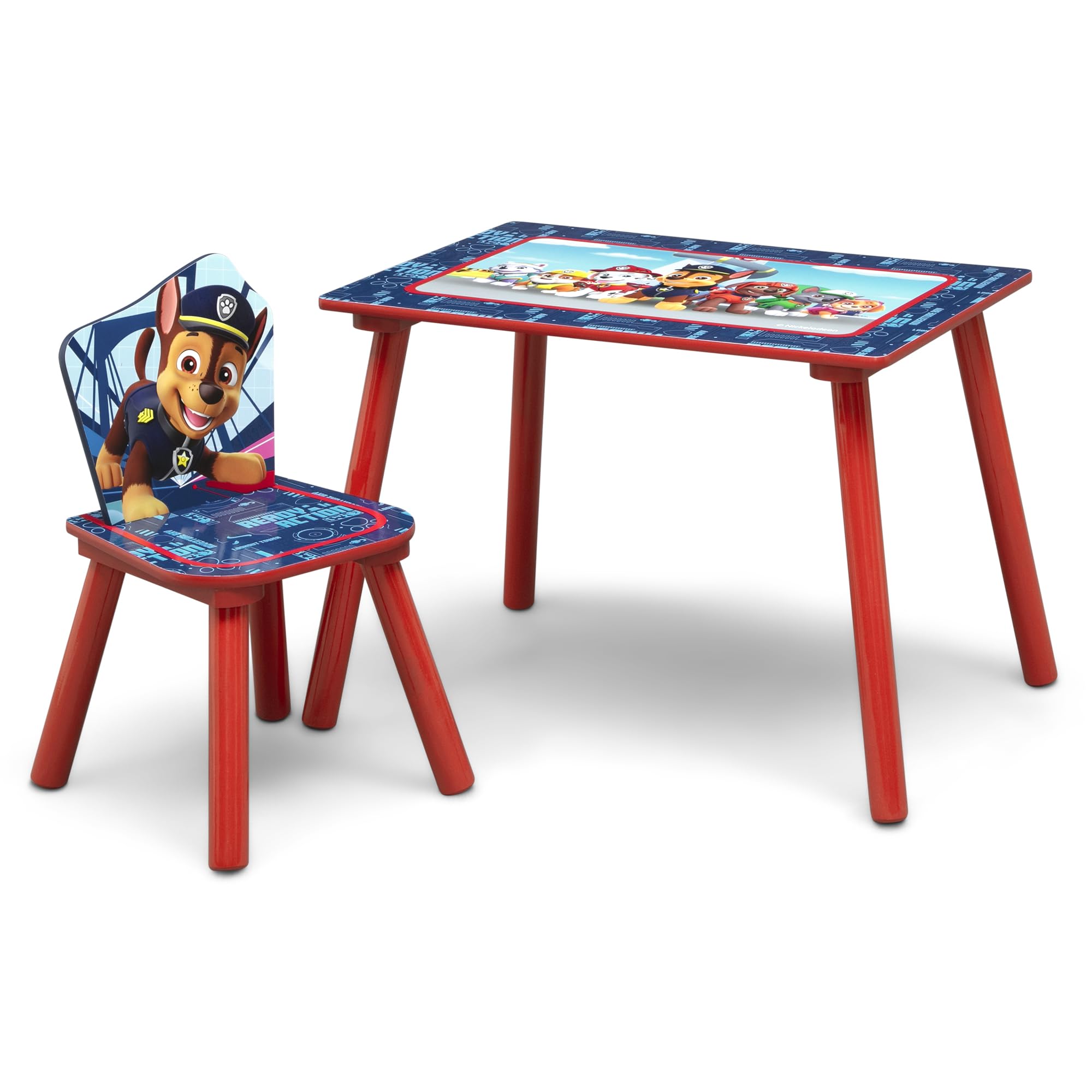 PAW Patrol 4-Piece Toddler Room-in-a-Box Set – Includes Sleep and Play Toddler Bed