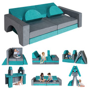 Modular Kids Play Set - 8PCS Foam Couches for Playroom,