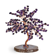 Real Amethyst Crystal Feng Shui Tree of Life Home Decor, Wrapped