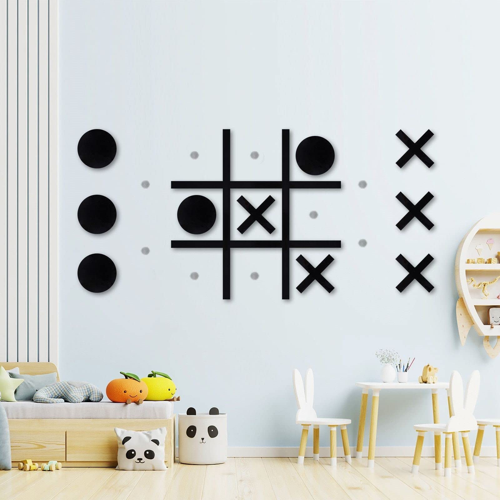 Tic Tac Toe Wall-Mount Game,Game Room Decor,Hallway Decor