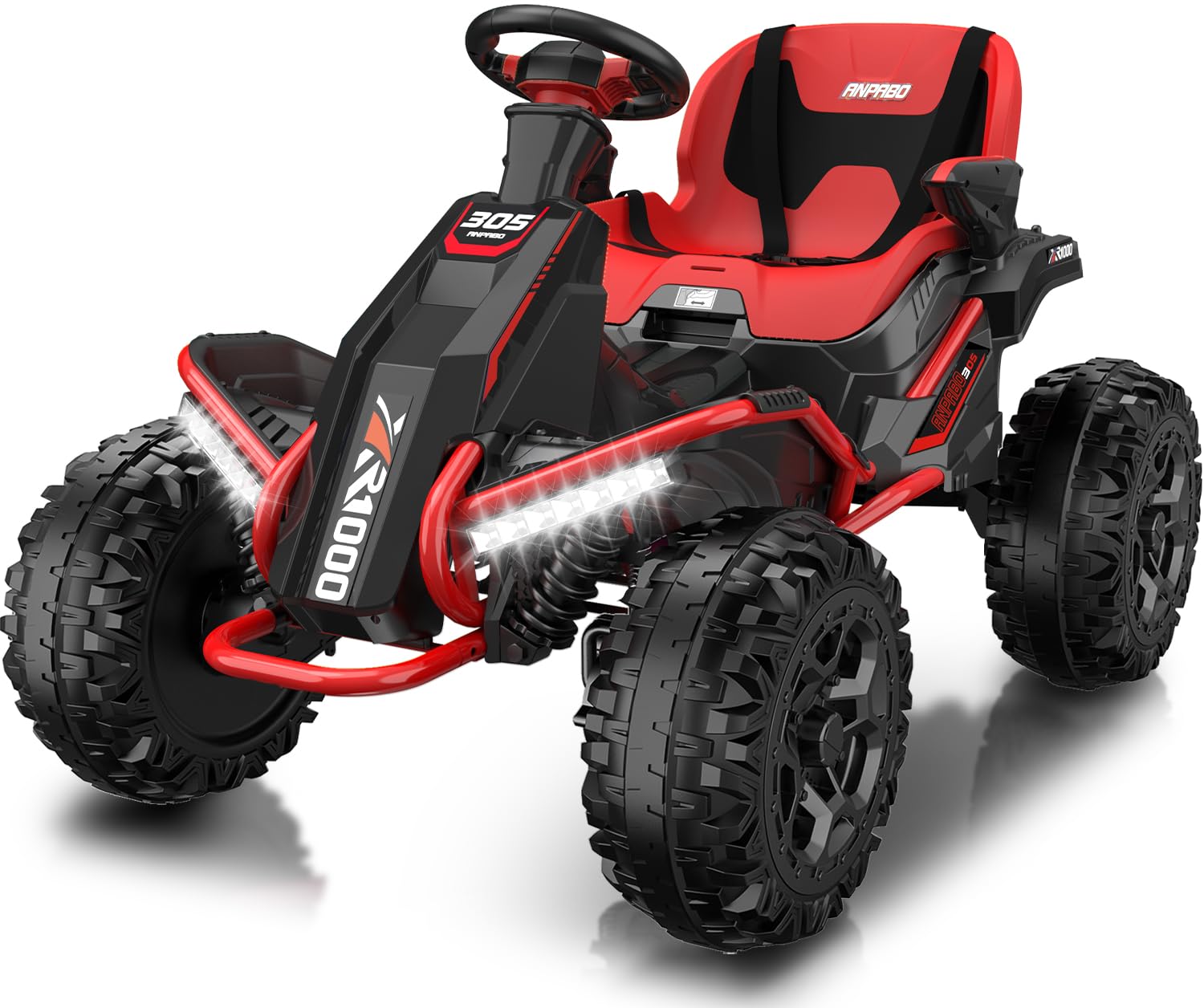 ANPABO 24V 4x4 Ride On Toy for Big Kids, 4x200W Motors, 5MPH