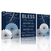 Before Us Canvas Painting Set of 3 - Unframed Kitchen Wall Pints