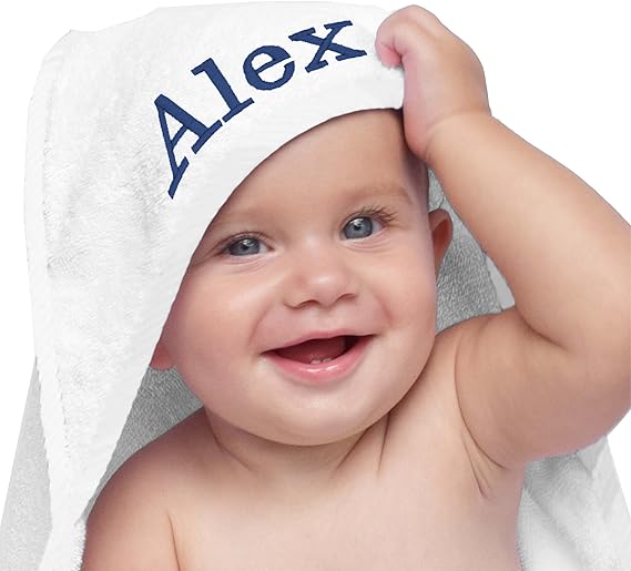 Memories Personalized Baby Hooded Bath Towel - Monogrammed