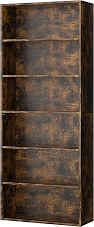 Bookshelf,6-Tier Open Bookcase and Bookshelves