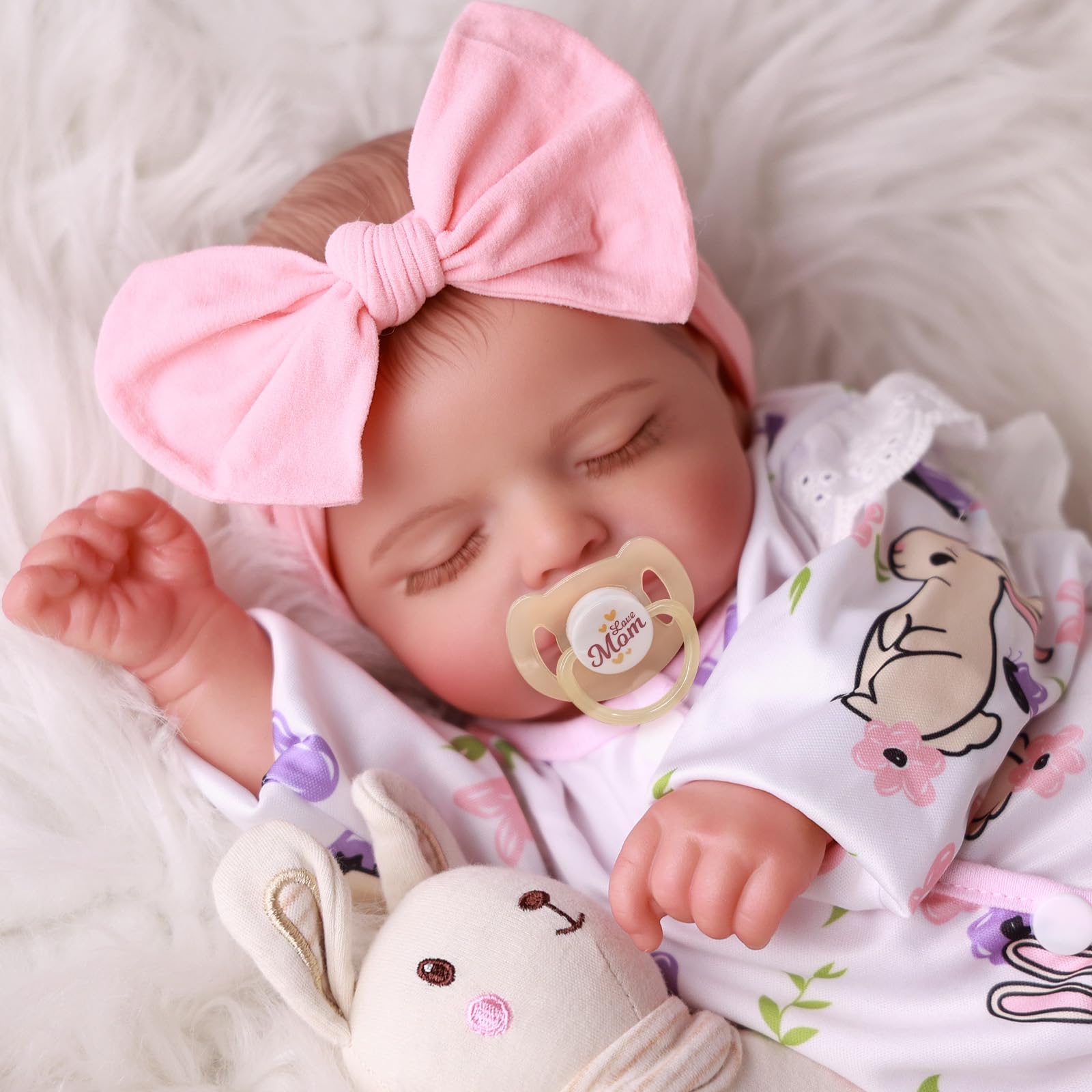 Lifelike Reborn Baby Dolls Girl - 20 Inch Realistic Newborn Baby Dolls with Poseable Body