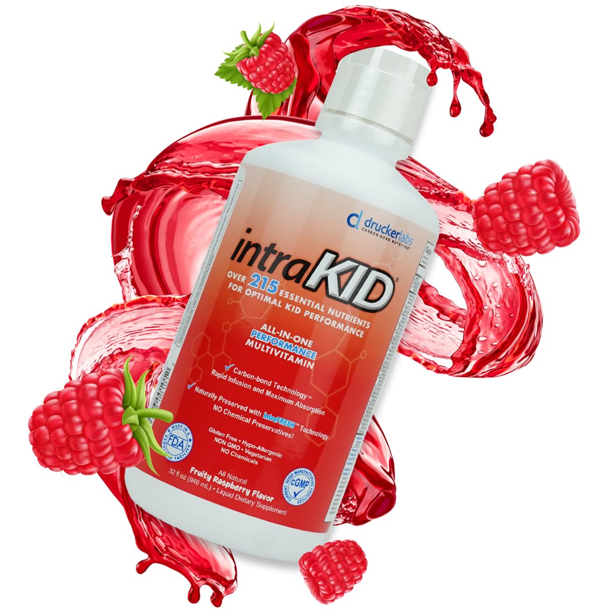 Drucker Labs Organic Liquid Multivitamin for Kids, Immune Support