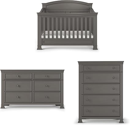 Westgate Crib, Double Dresser, and Chest Nursery Set