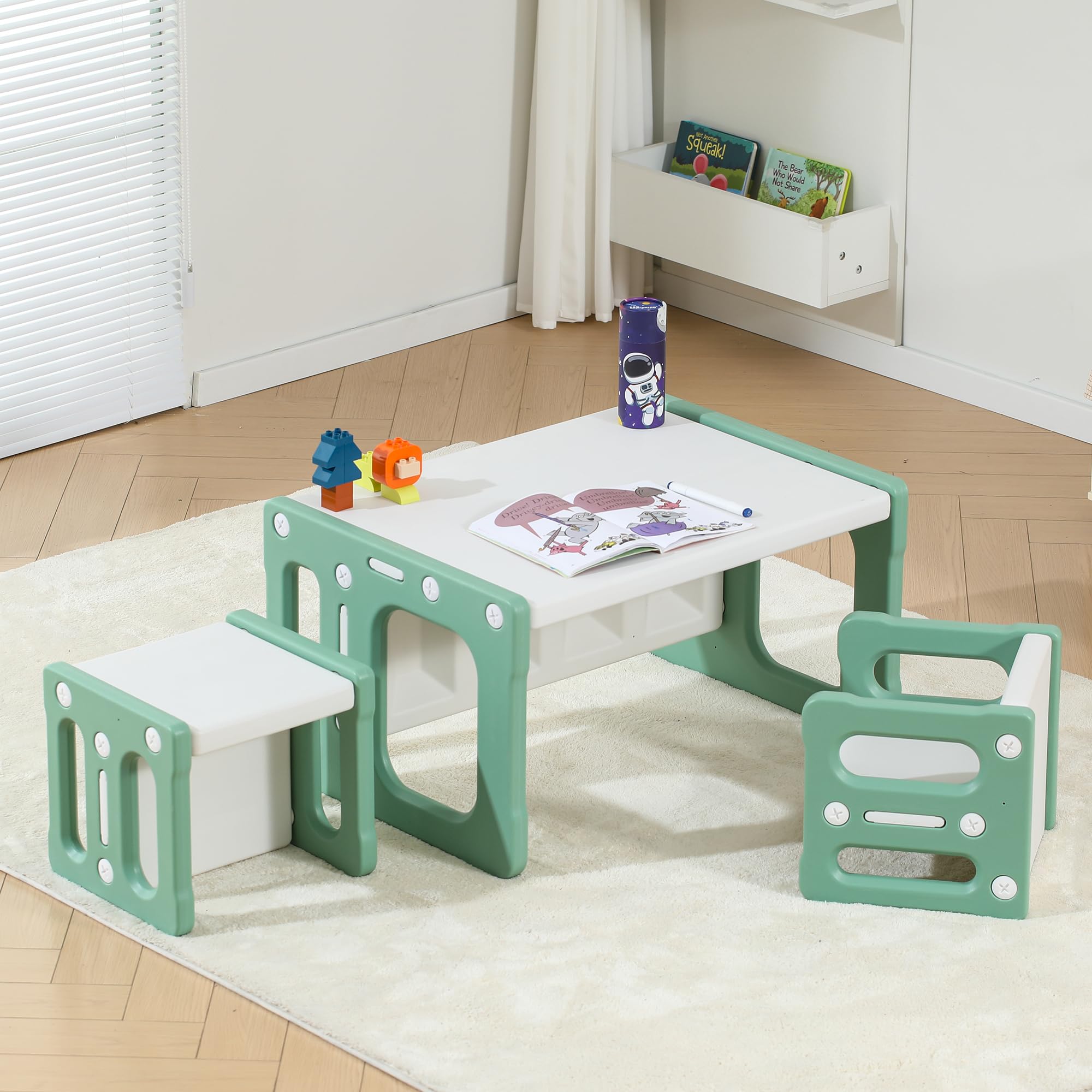 Montessori Table and Chair Set for Kids Ages 3-8