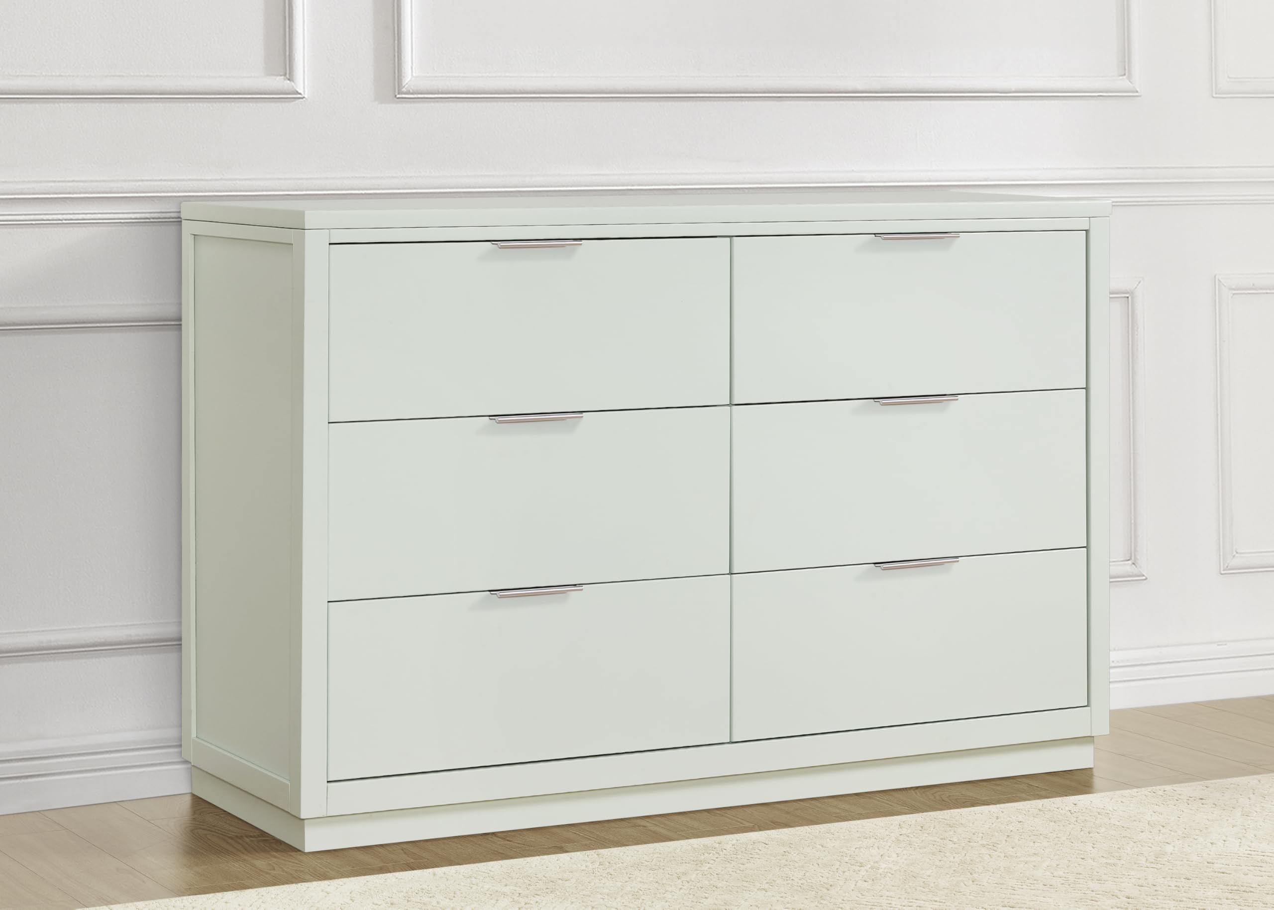 4-in-1 Convertible Crib and 6 Drawer Dresser Set