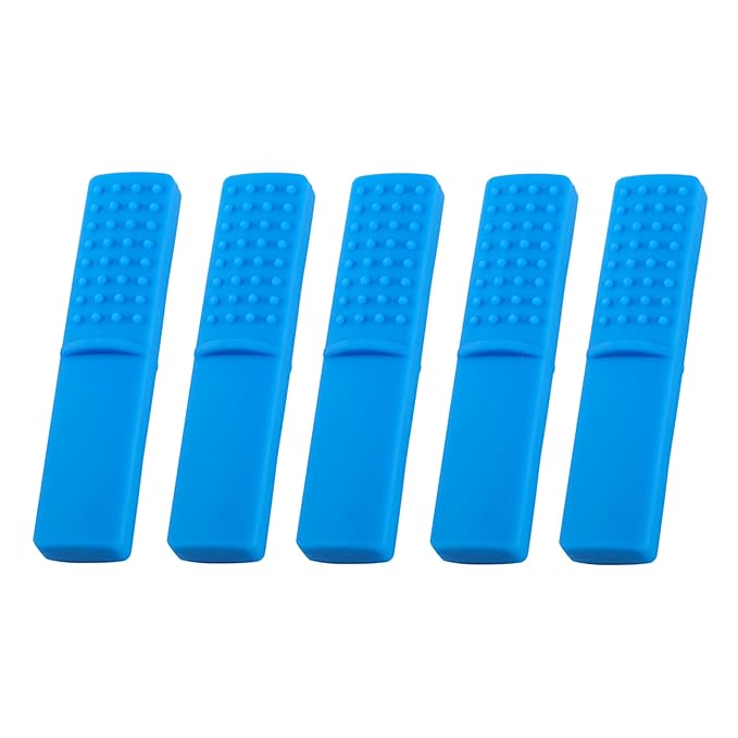 5 pcs Red Chewy Oral Tubes Tough Bar for People with ADHD, Autism, Biting Needs