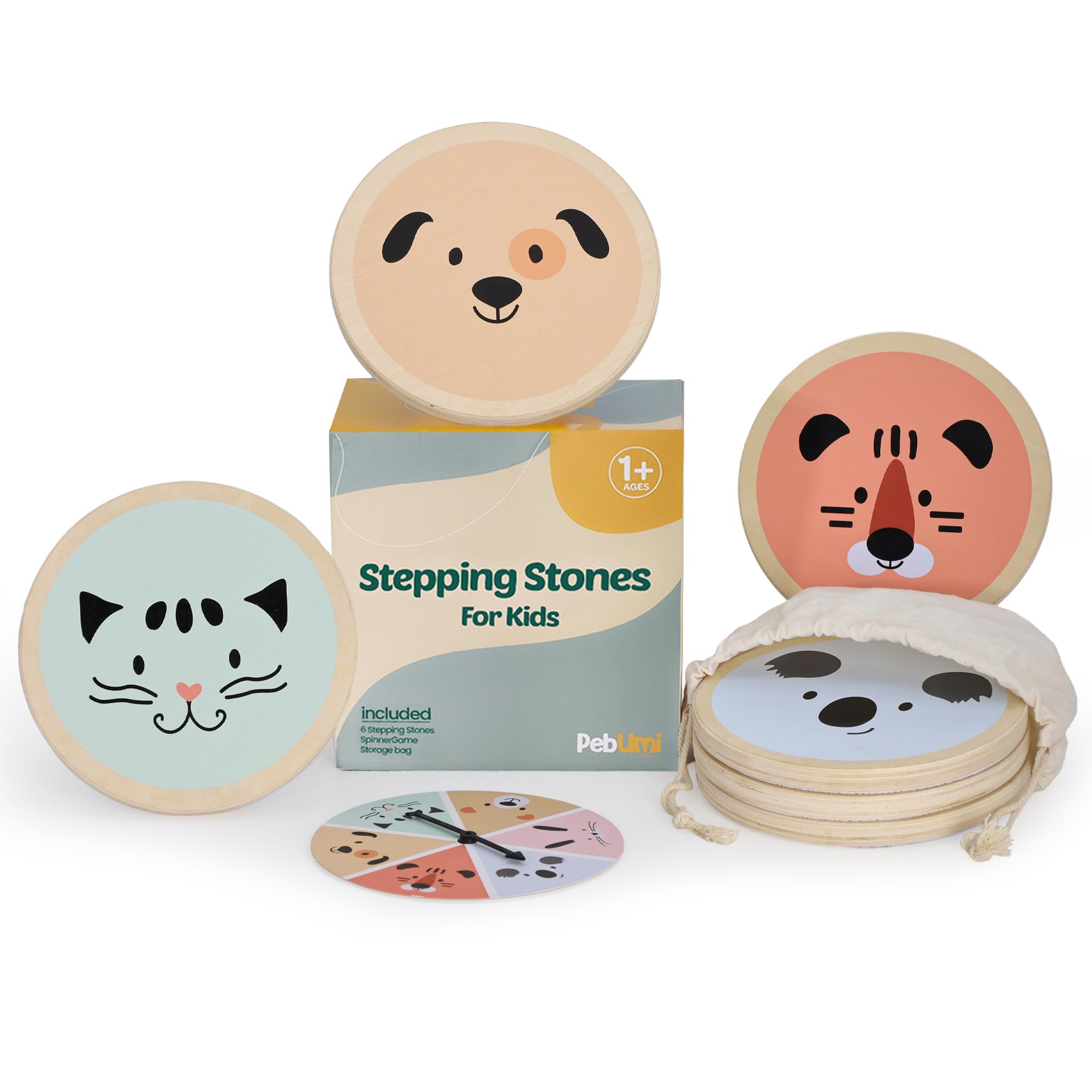 Balance Stepping Stones for Kids – Set of 6 Non-Slip Toddler Balance Toys