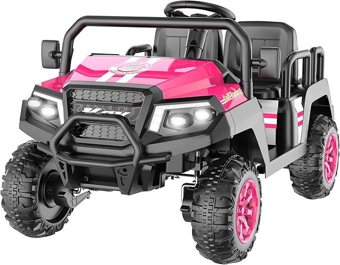 Electric Car for Kids, 24V 4 Seater Ride on Toys w/Parent Remote, 4 Wheeler Suspension