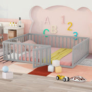 Montessori Floor Bed with Safety Guardrails Queen Size