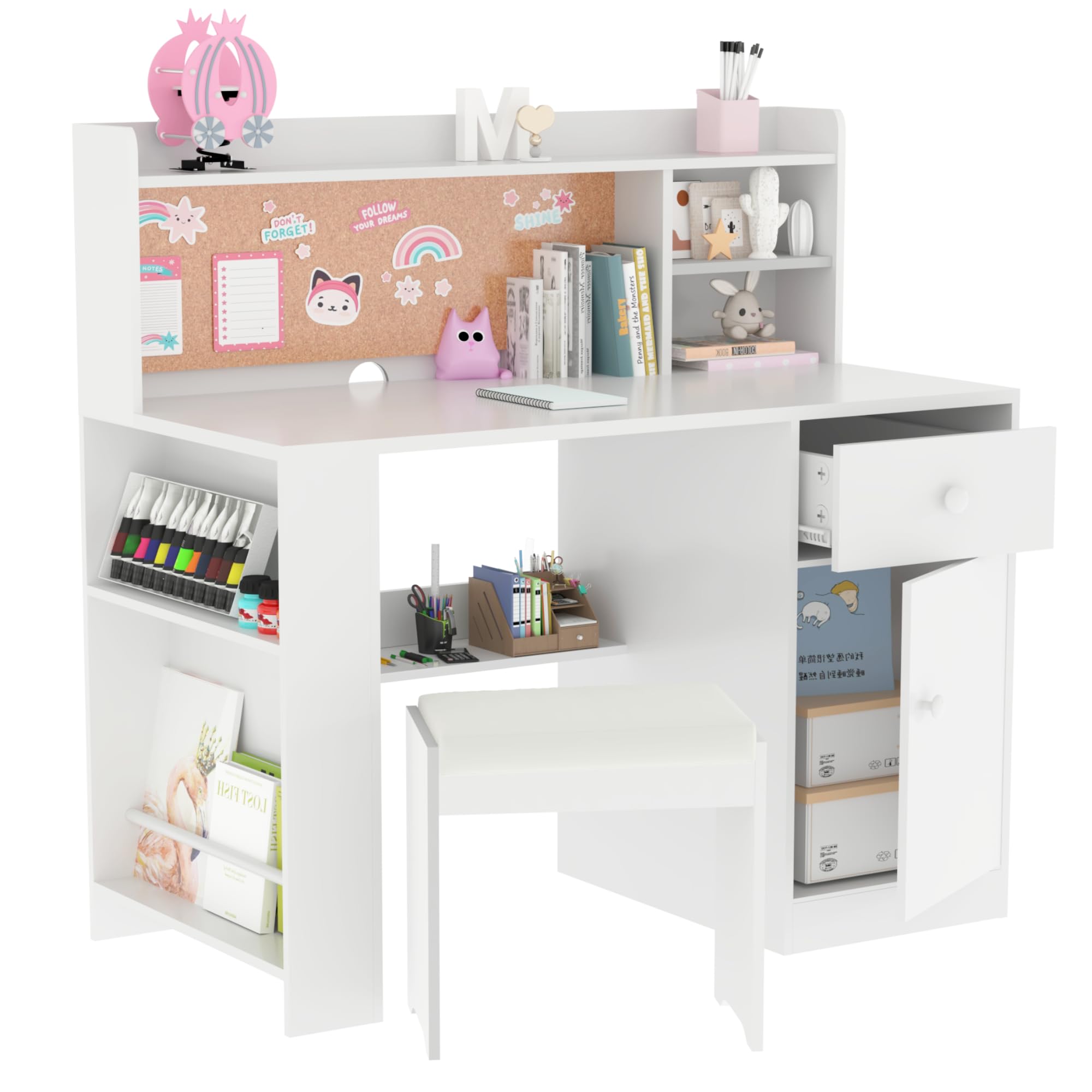 Kids Study Desk and Chair, Big Kids Desk and Chair Sets