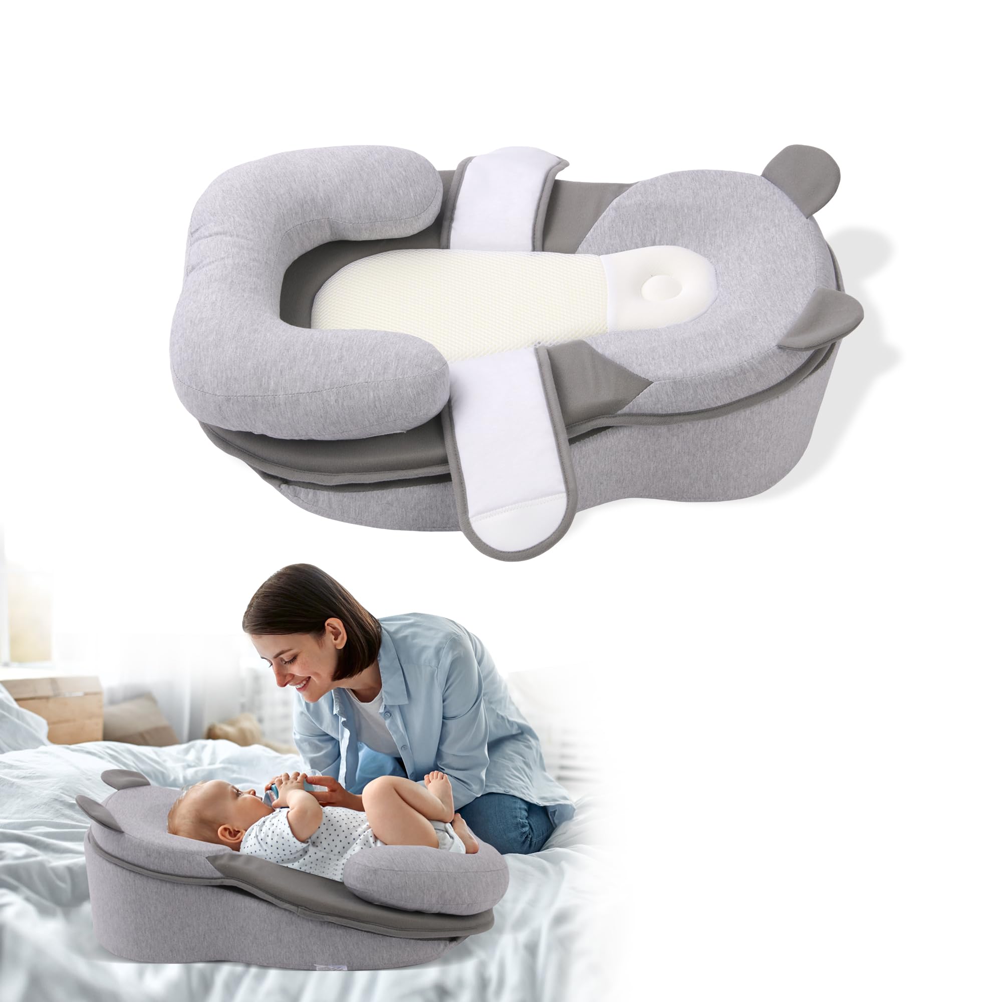 Pillow, Anti Overflow Feeding Pillow for Reducing Spit-Up