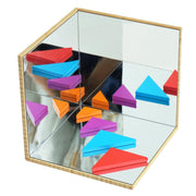 Corner Mirror Made from Wooden Bamboo Board & Unbreakable