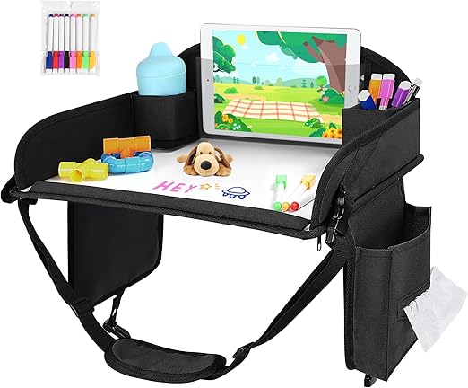 Kids Travel Tray, Travel Tray For Kids Car Seat, Toddler Road Trip Essentials
