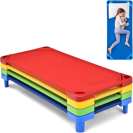 Sleeping Daycare Cots for Kids, Portable Toddler Nap Cots