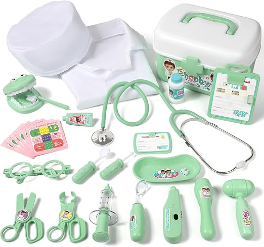 P Doctor Kit for Toddlers 3 4 5 Years Old, Kids Veterinarian Playset