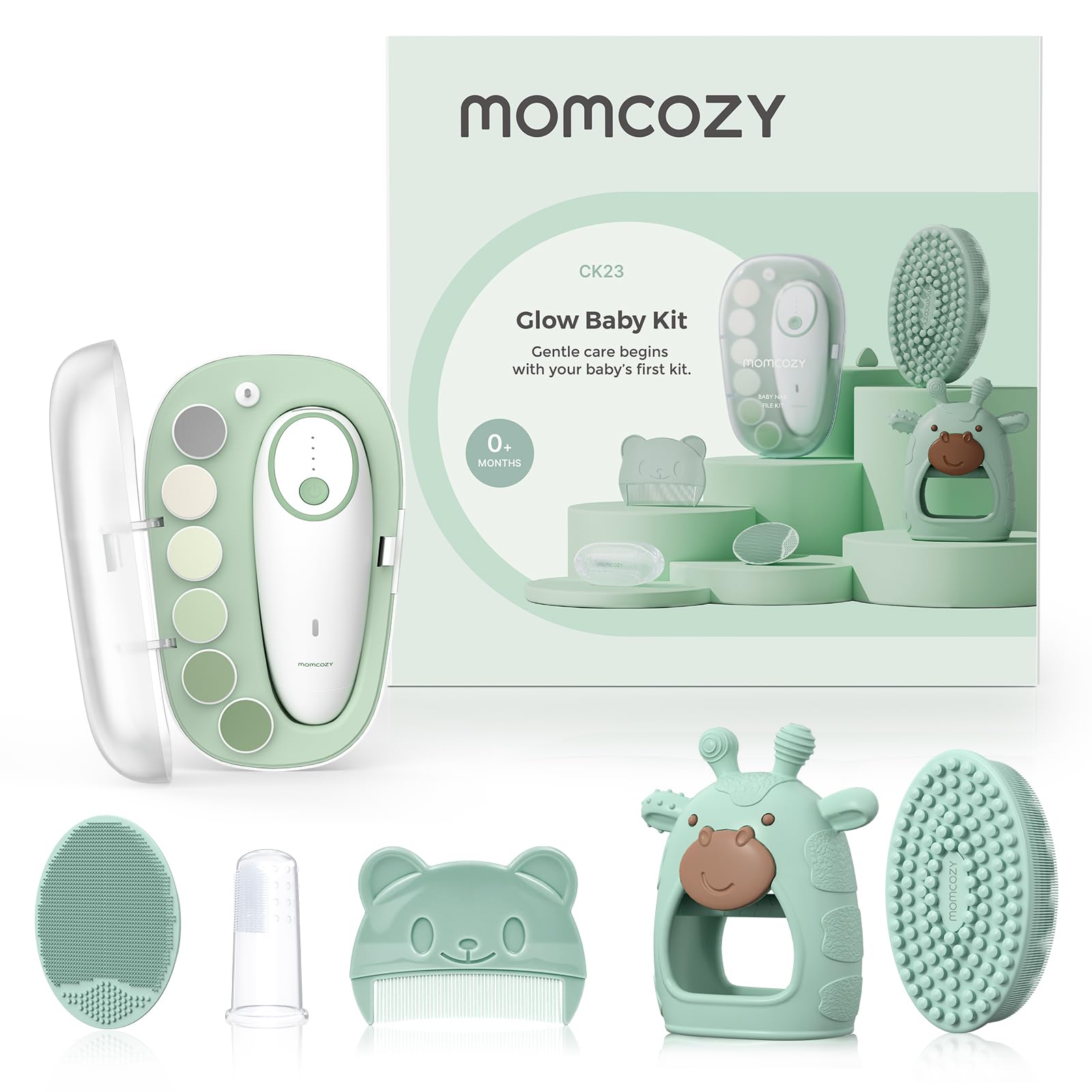 Glow Baby Kit, Baby Shower & Registry Essential Kit for Grooming & Cleansing Care