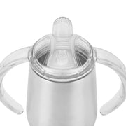 Stainless Steel Sippy Cup Pack of 25 with Clear & Hard Plastic