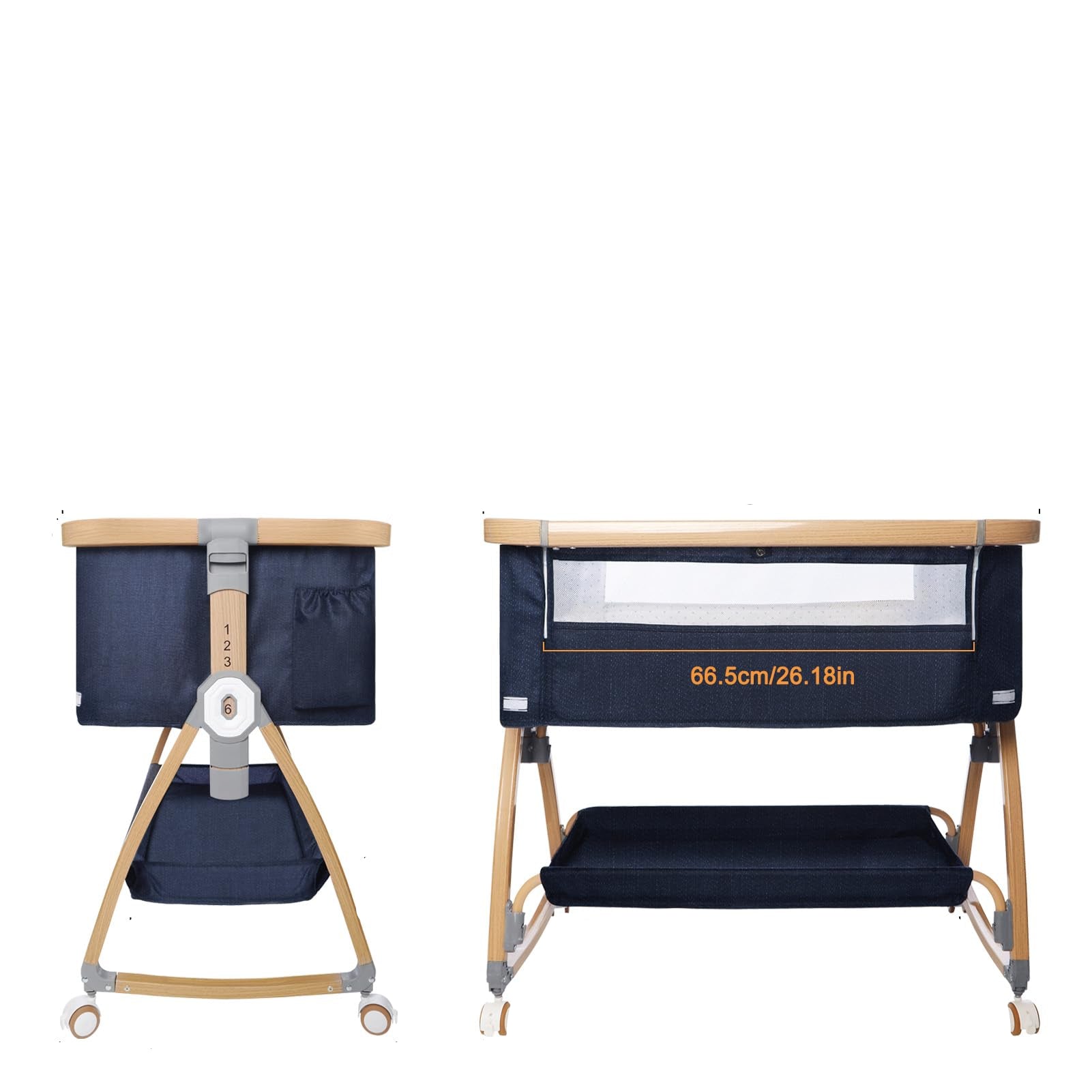 Bassinet Bedside Sleeper,3 in 1 Baby Bassinet,Breathable