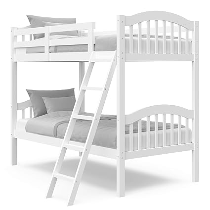 Long Horn Twin-Over-Twin Bunk Bed (Natural) - GREENGUARD