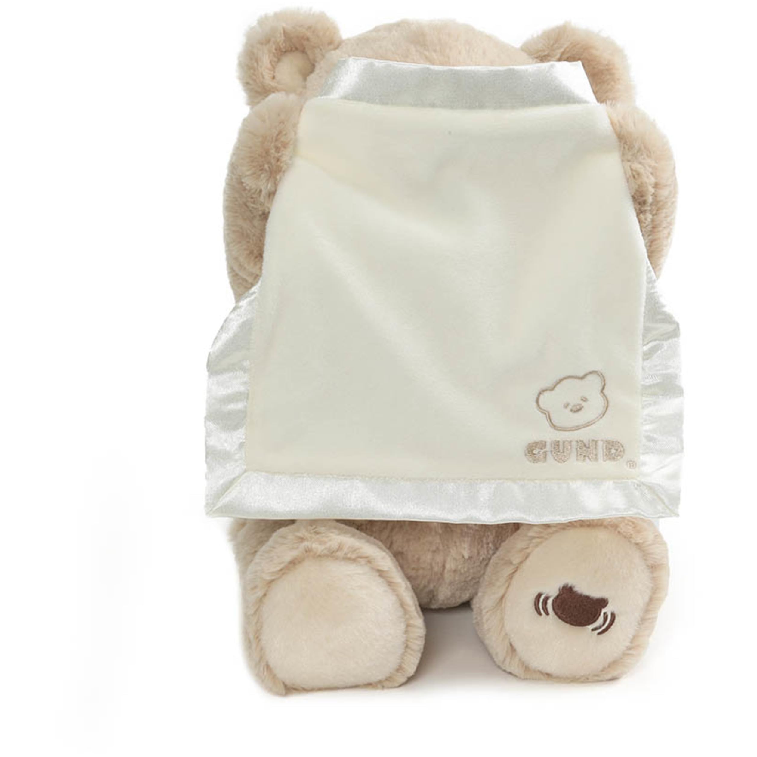 Peek-A-Boo Teddy Bear Plush, Animated Stuffed Animal for Babies and Newborns, 11.5"