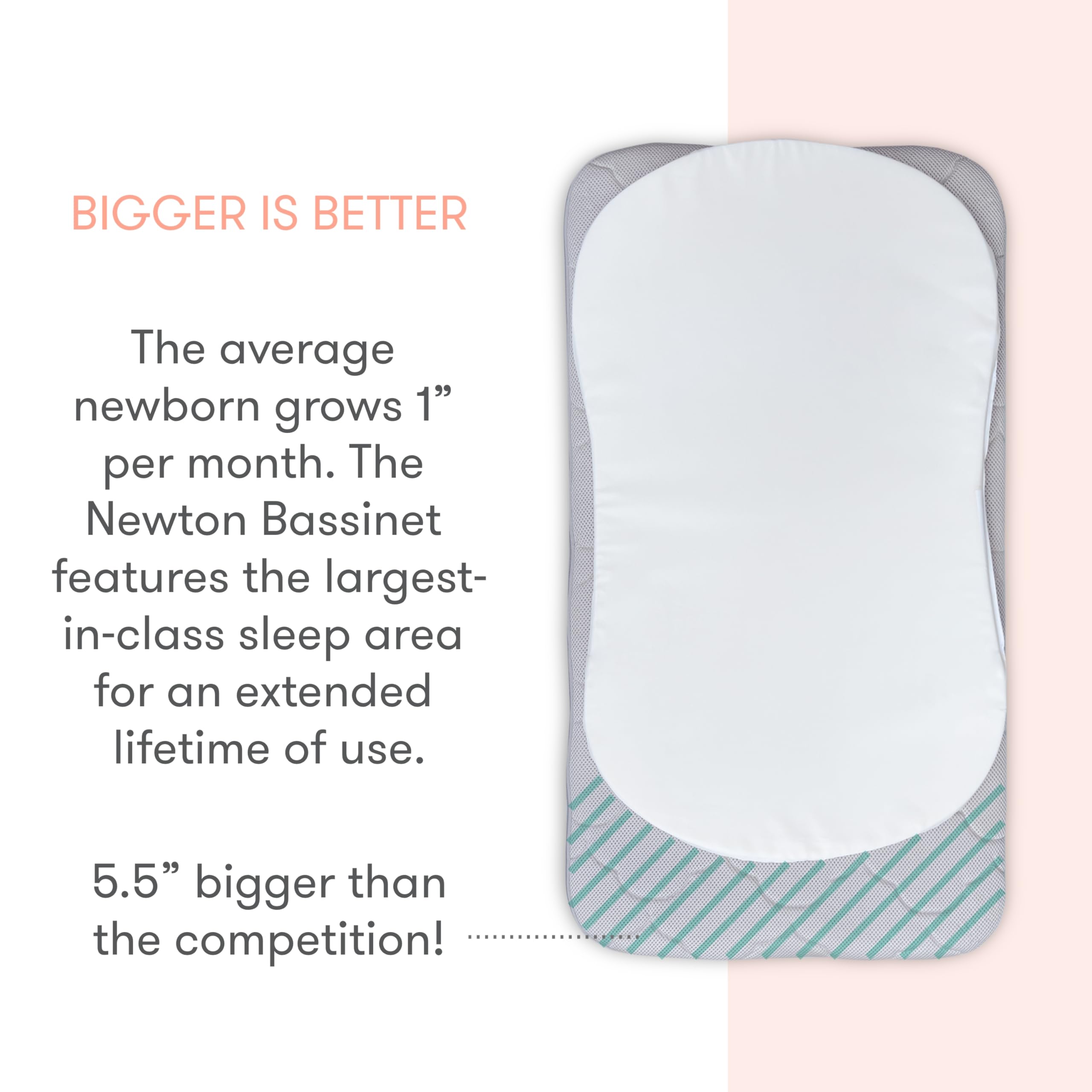 Breathable Bassinet with Mesh Walls and Storage