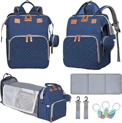 Baby Diaper Bags with Changing Station, Multifunctional Diaper
